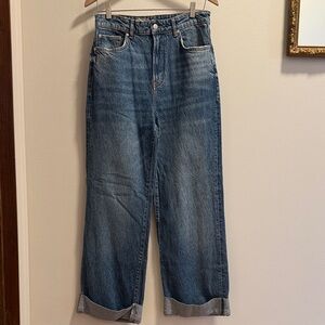 Pilcro Light Blue Denim Jeans with Contrast Stitching